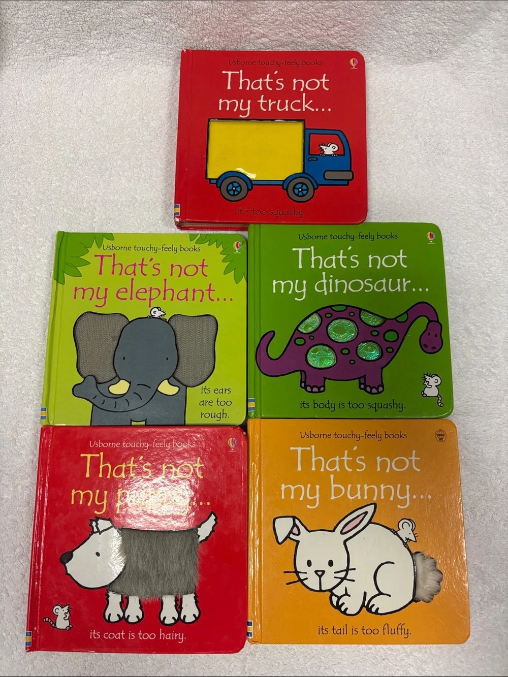 UsBorne Touchy-Feely that’s not my dinosaur truck bunny puppy board books